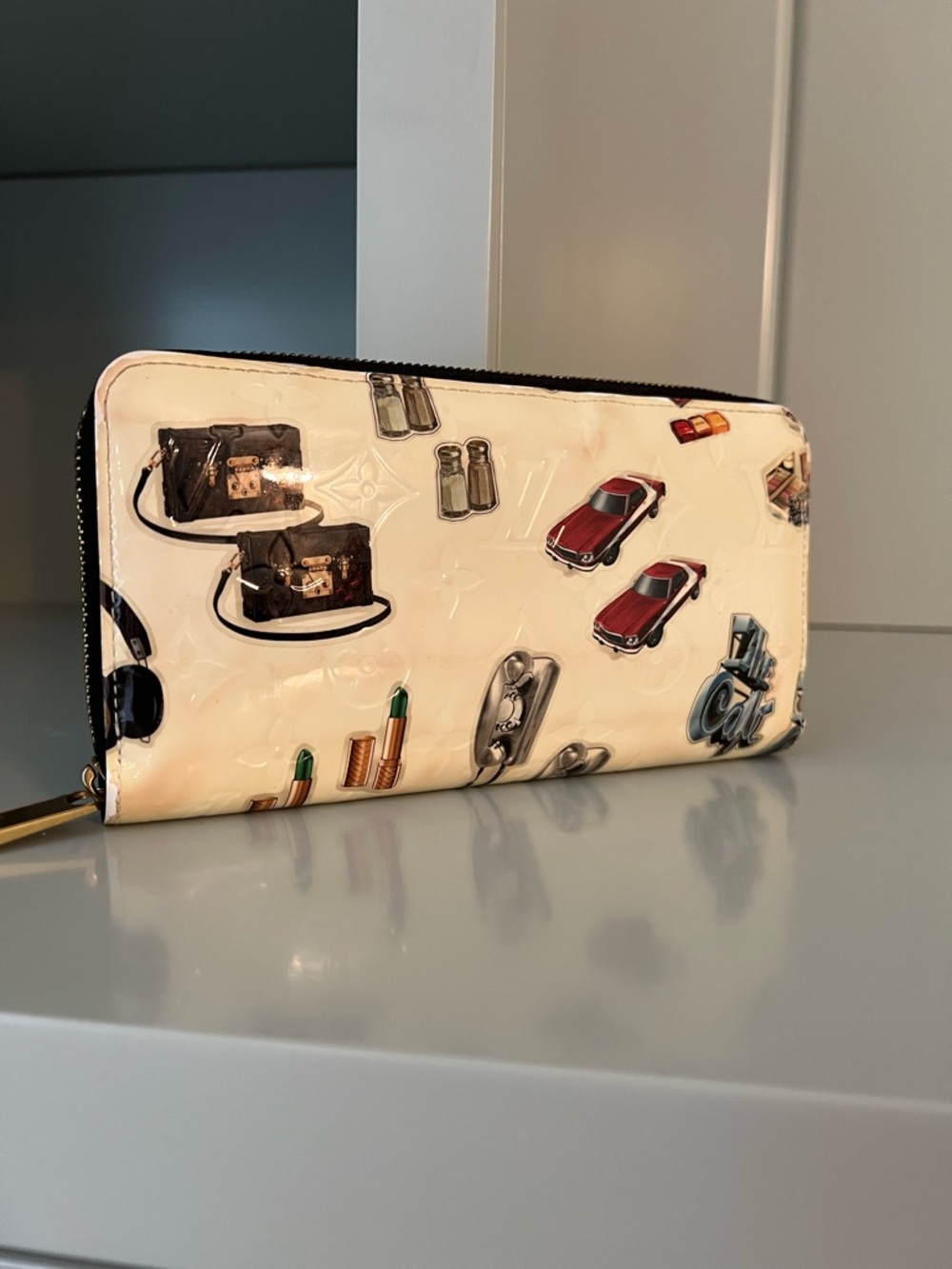 Louis Vuitton Monogram Vernis Stickers Zippy Wallet 🤍